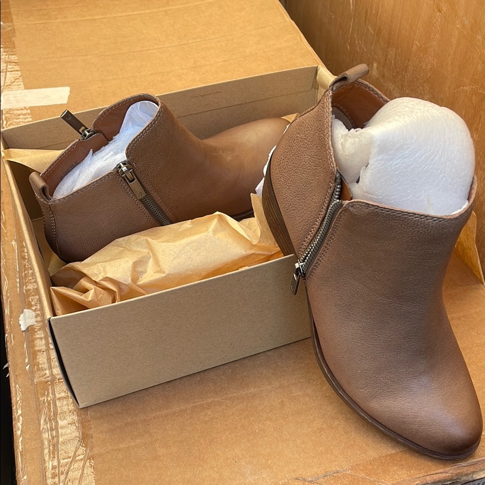 Brown Leather Ankle Boots